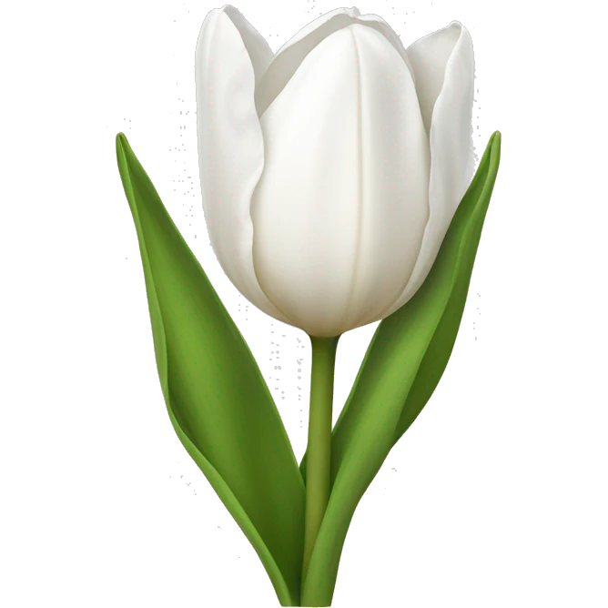 White tulip emoji