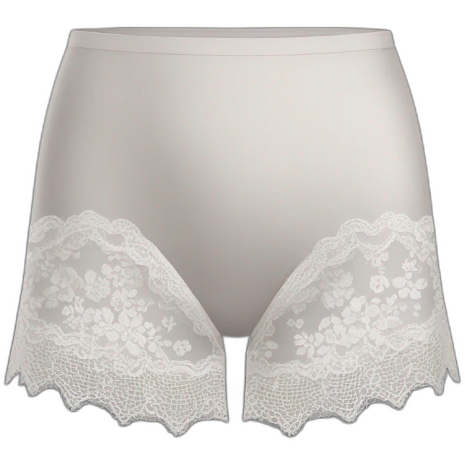 Culotte en dentelle noire échancrée emoji