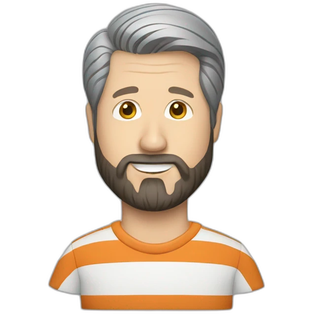 Brian Wilson with a striped shirt emoji