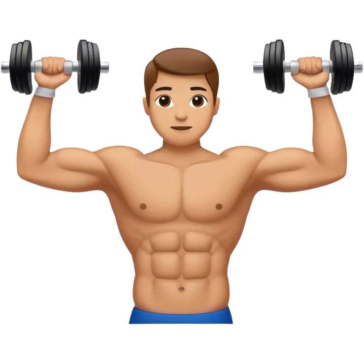dumbbell arms straight to the side deltoid exercise emoji