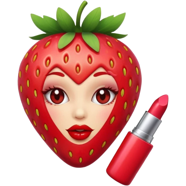MORANGO MAQUIAGEM emoji