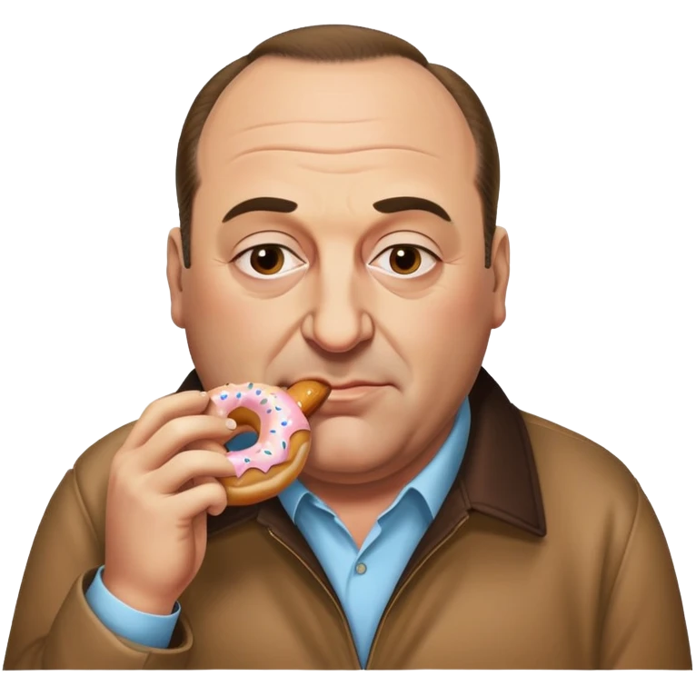 Tony soprano eating a donut emoji