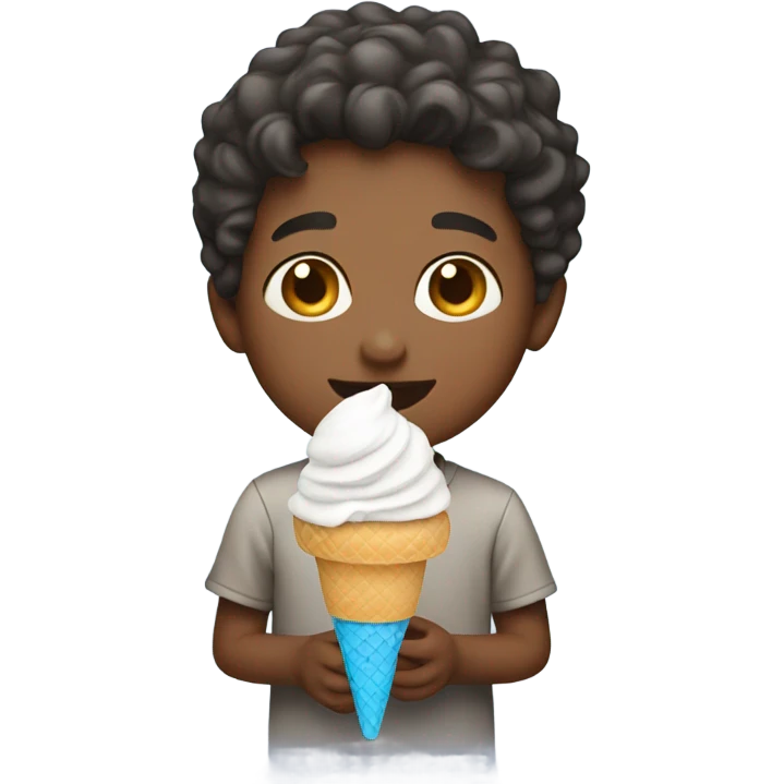 boy with ice cream  emoji