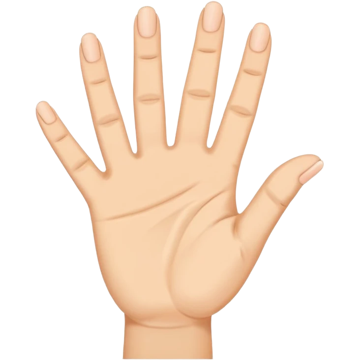 American Sign Language number 7 emoji