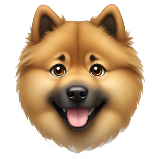 Cute eurasier dog  emoji