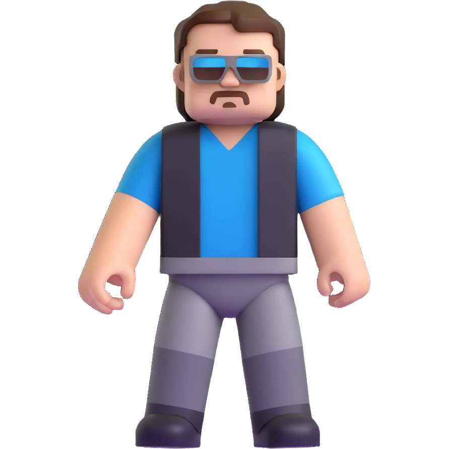 Jack Black as Steve from Minecraft movie emoji