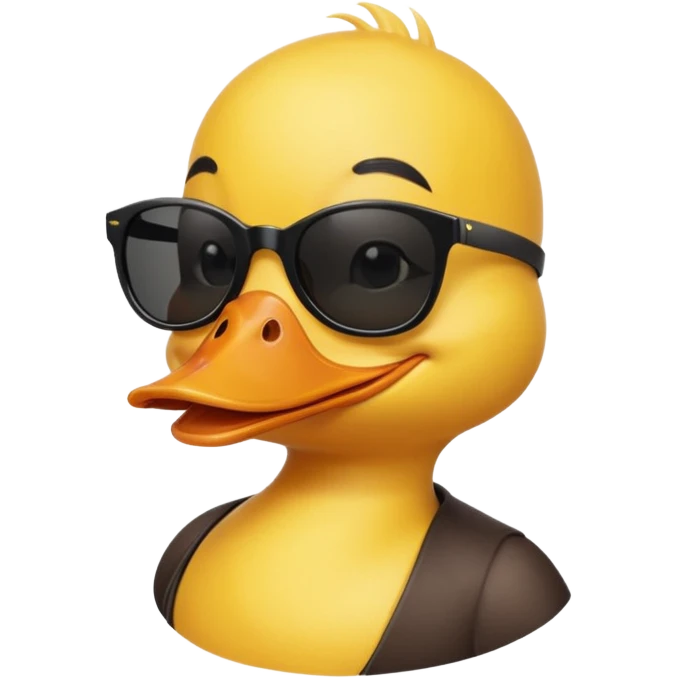 duck with black sun glasses emoji