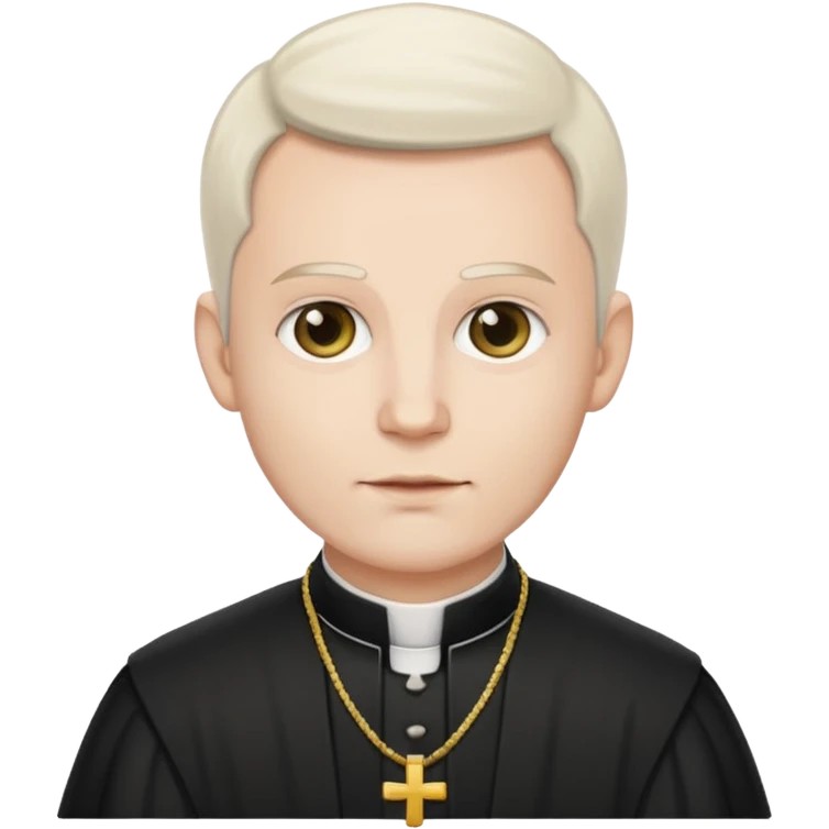 The priest presiding over the wedding emoji