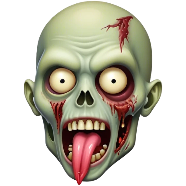Zombie with tongue out looking slay emoji