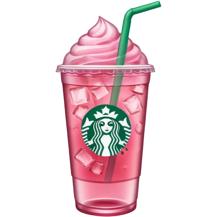 pink iced tea Starbucks drink emoji
