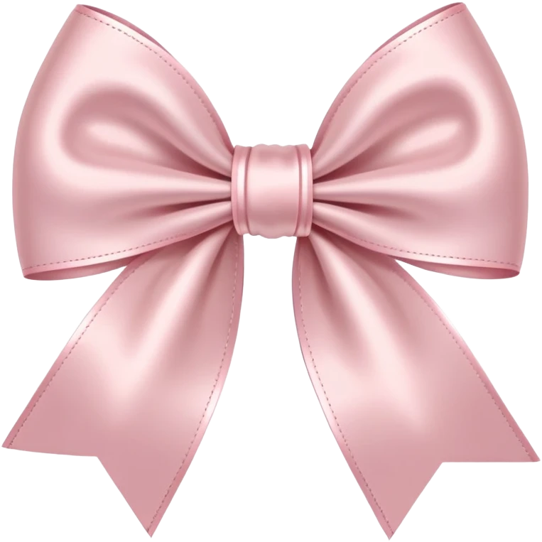 Pale Pink bow emoji