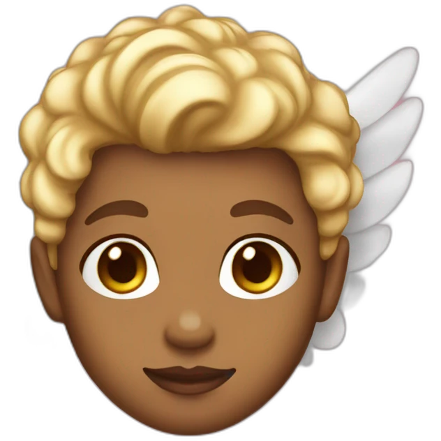 cupid light skin with wings emoji