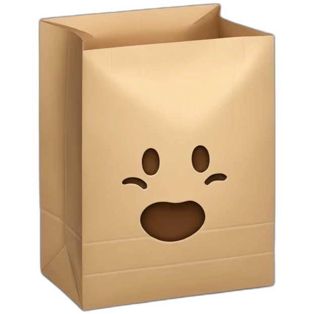 paper takeaway bag emoji