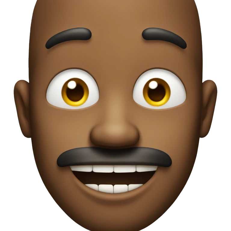 Man smirking with milk dripping from mouth  emoji