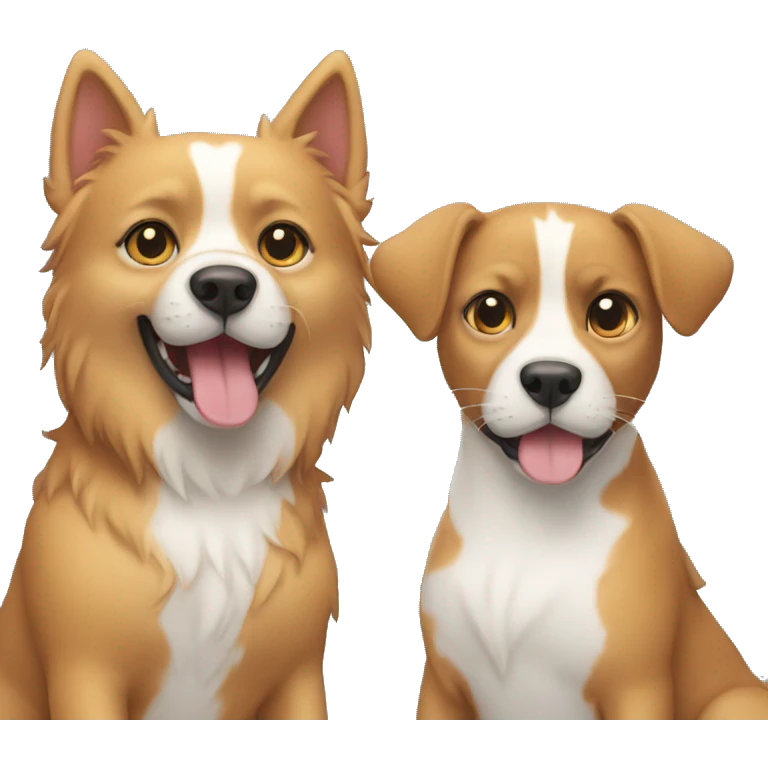 Dog and cat  emoji