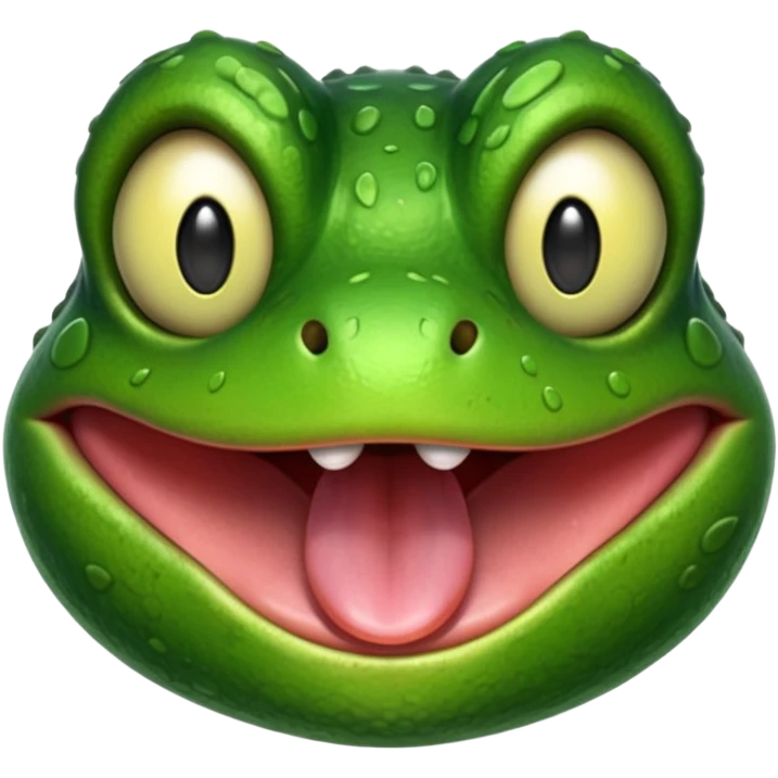 frog tongue face emoji