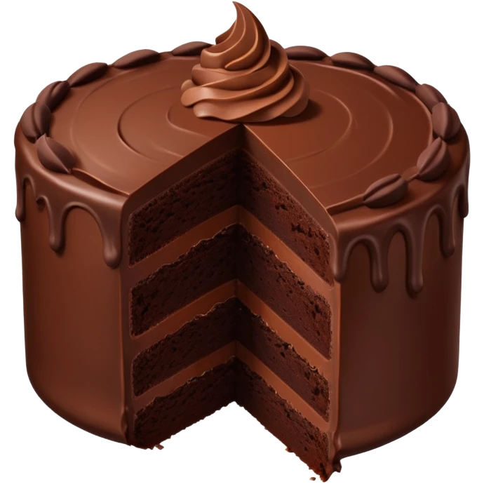 Chocolate cake emoji