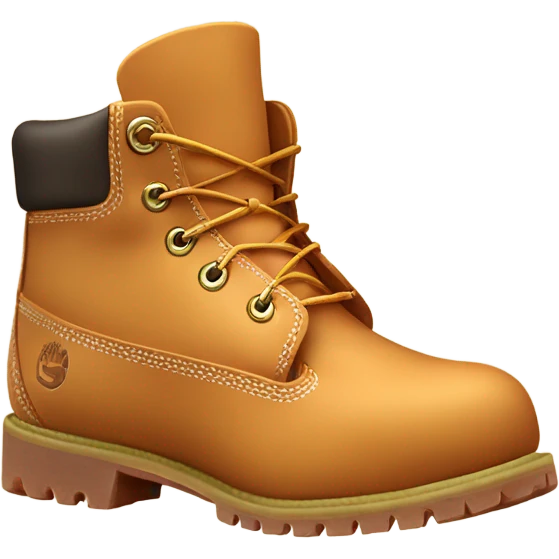 Caramel frape inside of a timberland boot emoji
