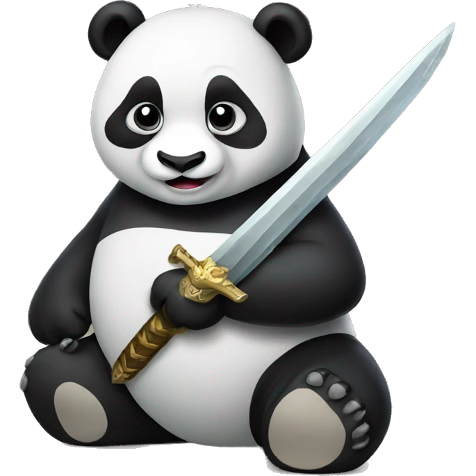 Panda with Sword emoji