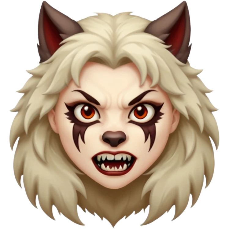 woman werewolf emoji