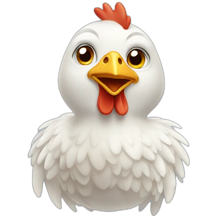 Chicken wet emoji
