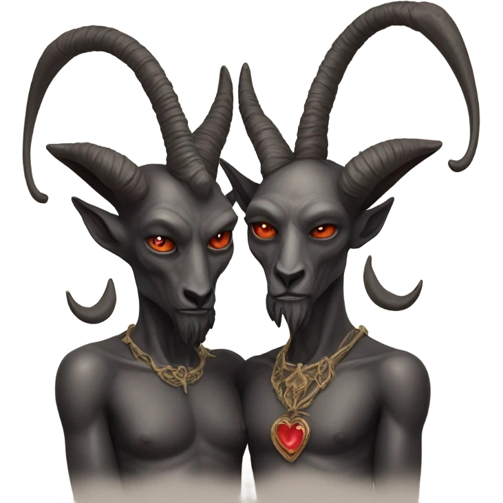 Baphomet and the lovers card emoji