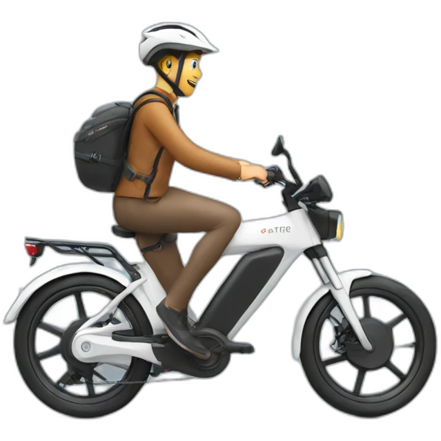 A ebike with a rider emoji