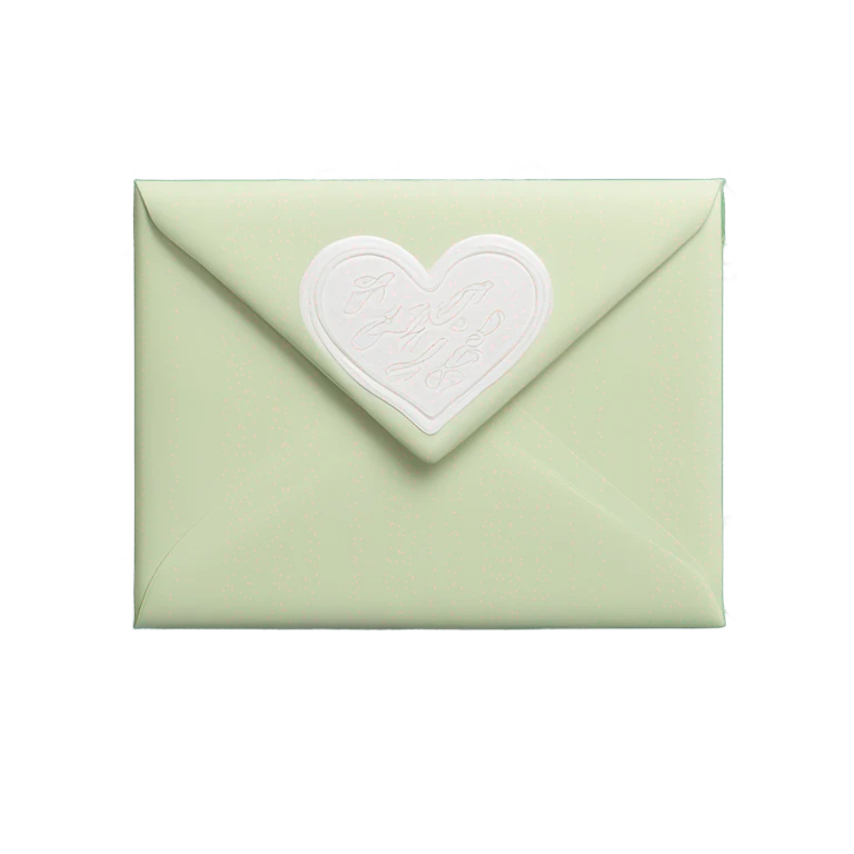 Deep green love mail  emoji