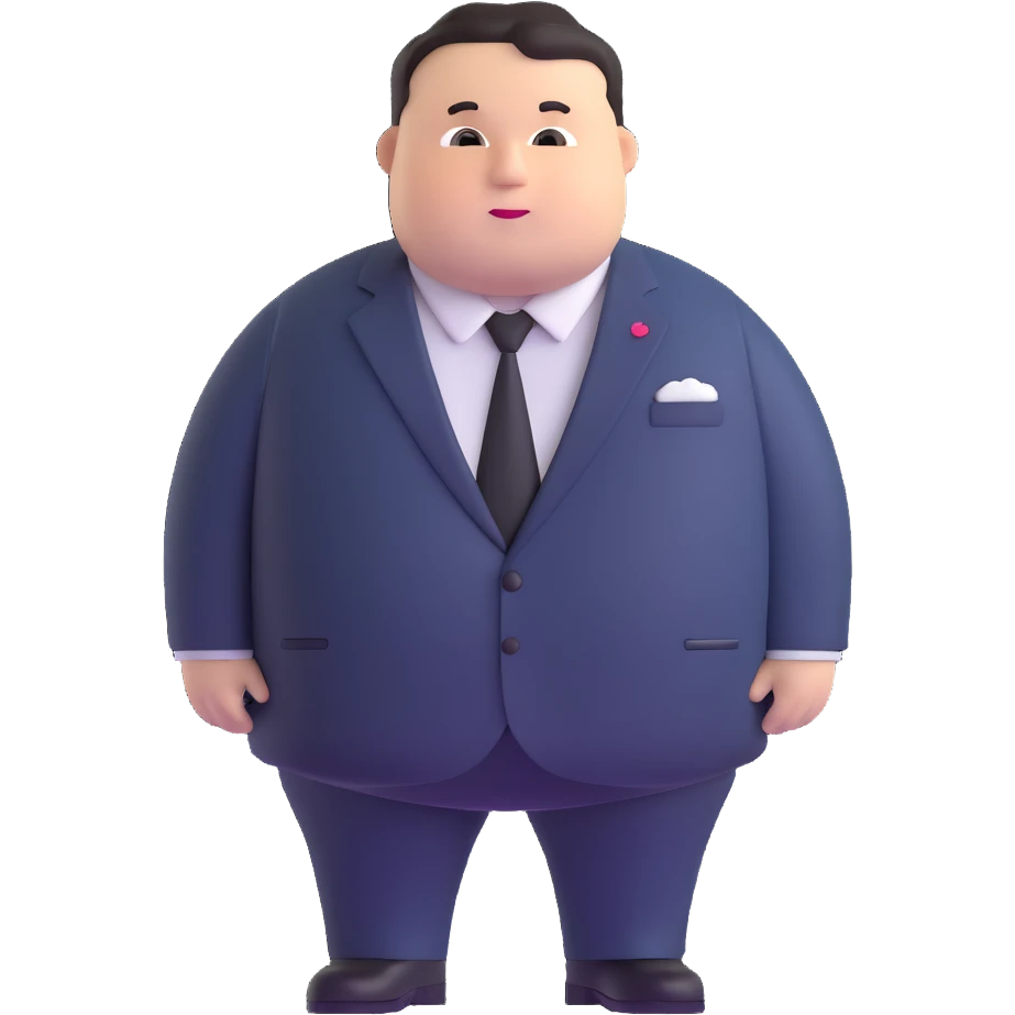 fat US official in a suit emoji