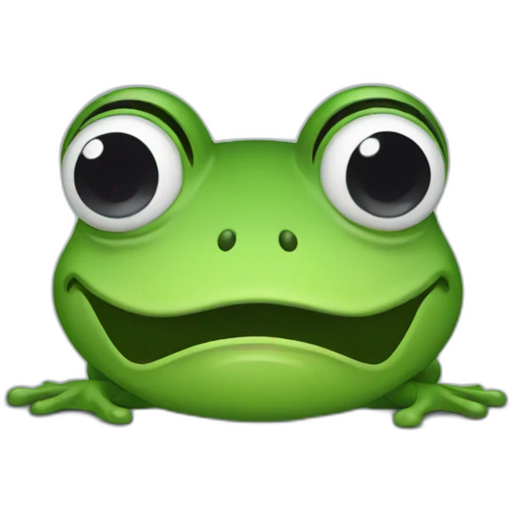 Frog crying emoji