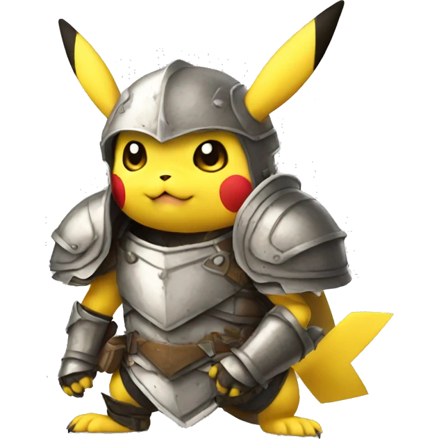 Pikachu in armor emoji