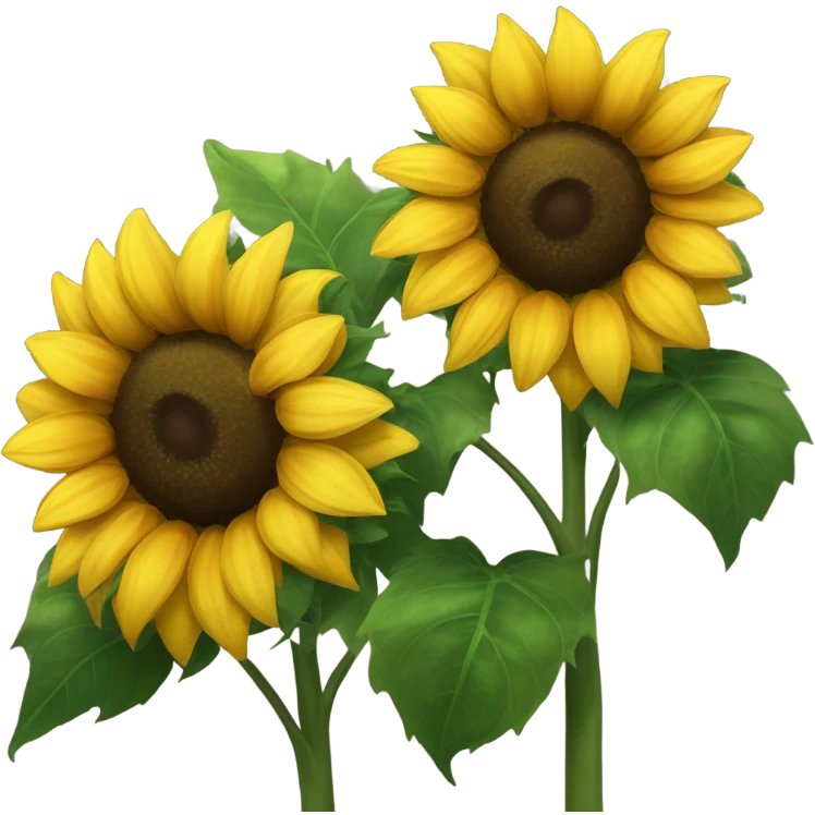 2 sunflowers emoji