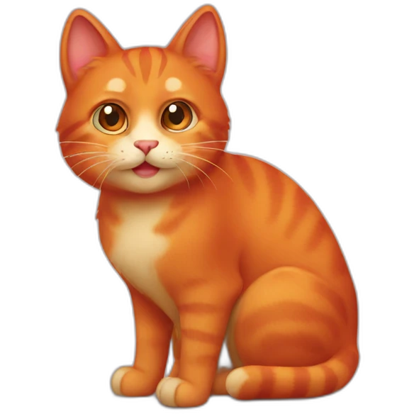 red cat emoji