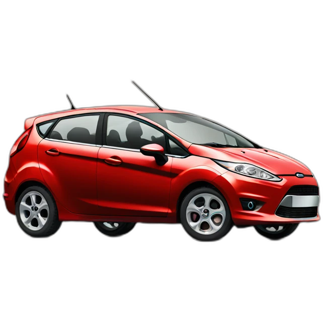 Ford fiesta 2010 red emoji