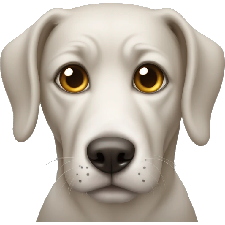 Un perro con ojos de gato  emoji
