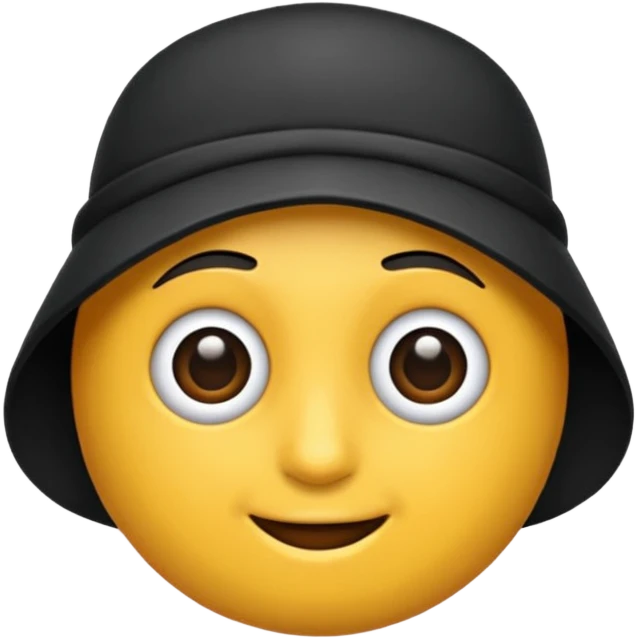 Siyah şapka emoji