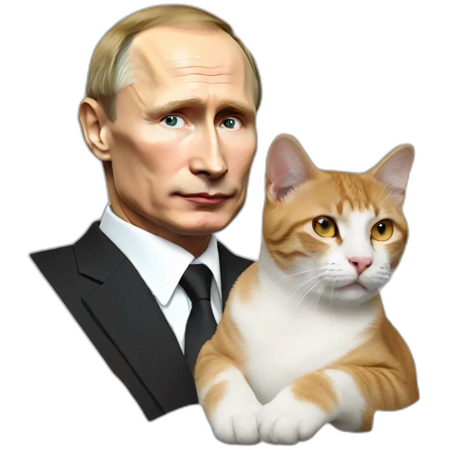 Putin with cat emoji