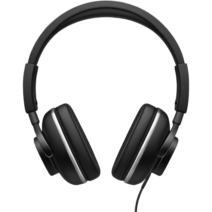headphones with modern details emoji
