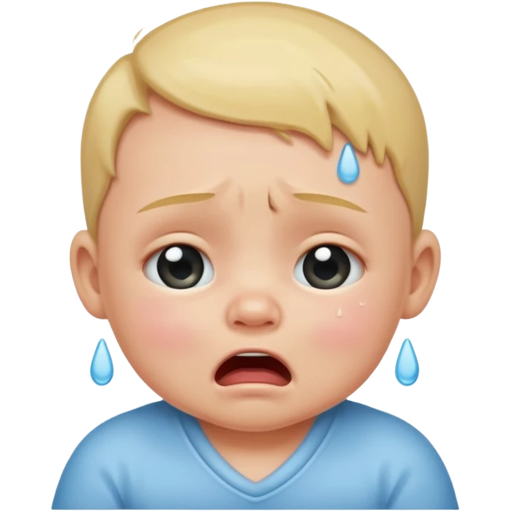 One baby crying  emoji