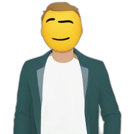 minimalist comic book cover emoji