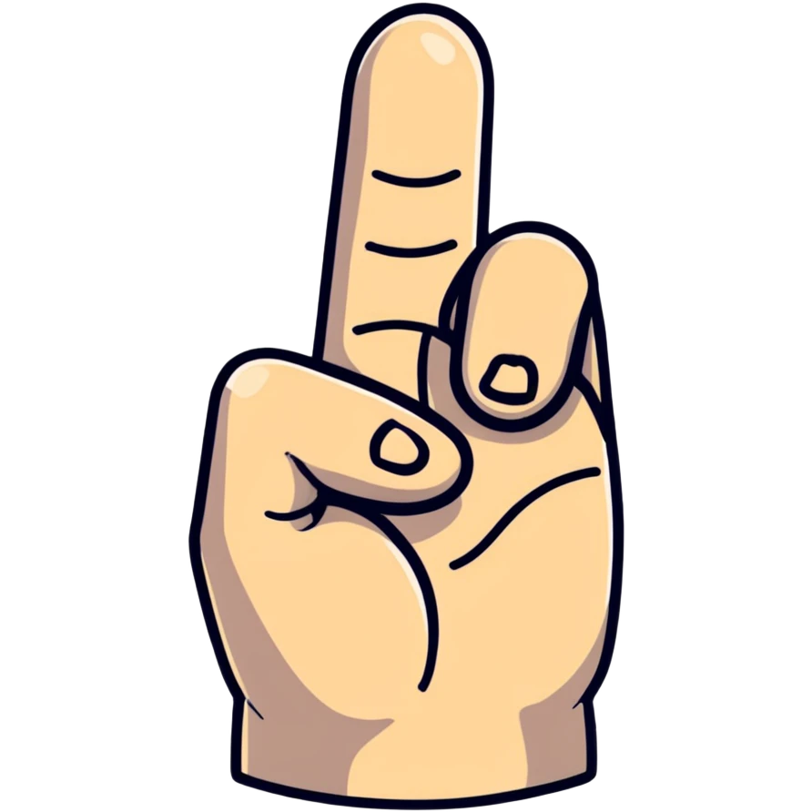 Hand with finger marked with voting ink emoji