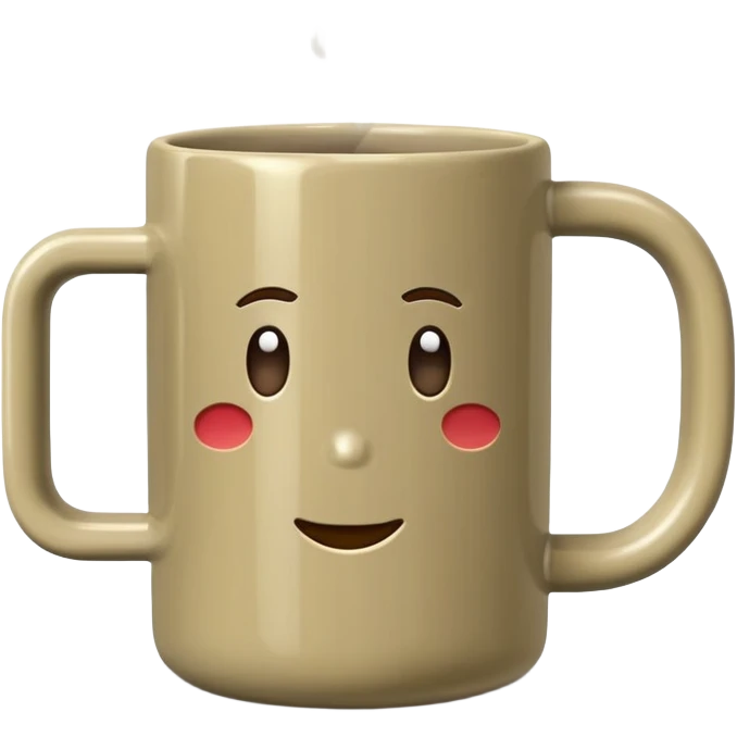 khaki coffee mug emoji