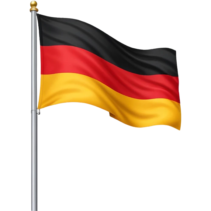 German flag on flagpole emoji