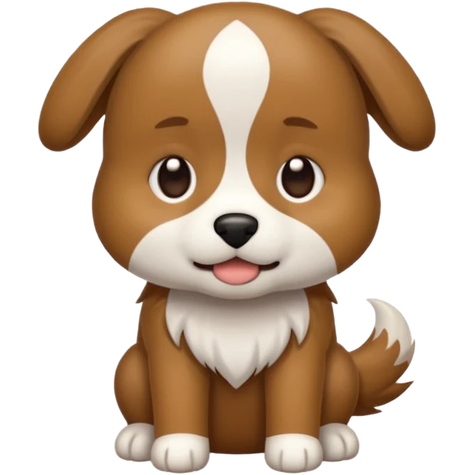 Faça um cachorro fazendo xixi emoji