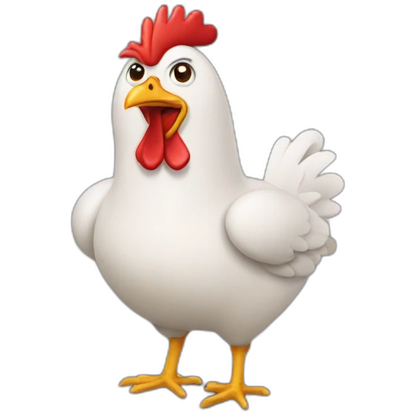 chicken coffing emoji