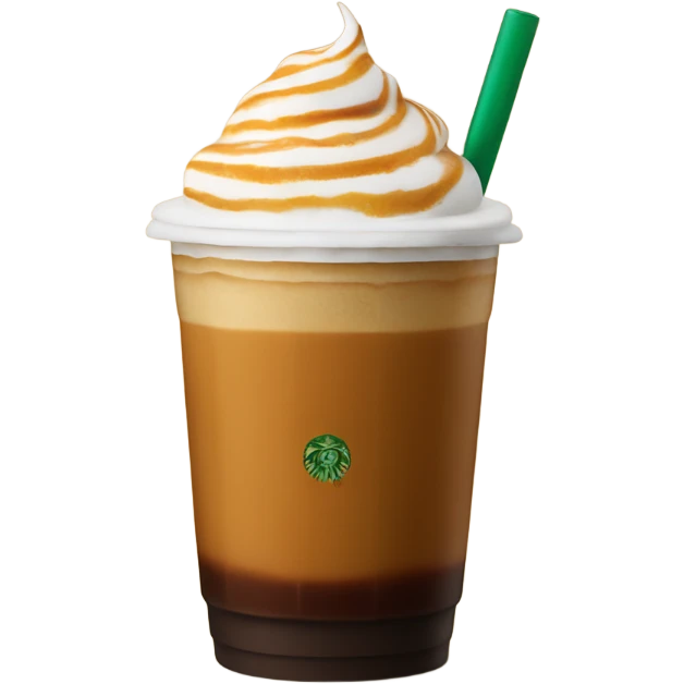 Caramel macchiato from Starbucks  emoji