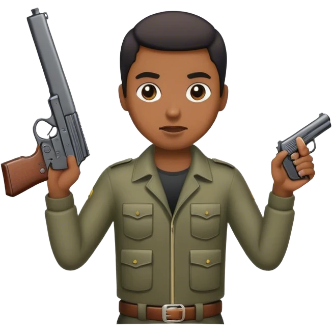 person with a gun emoji