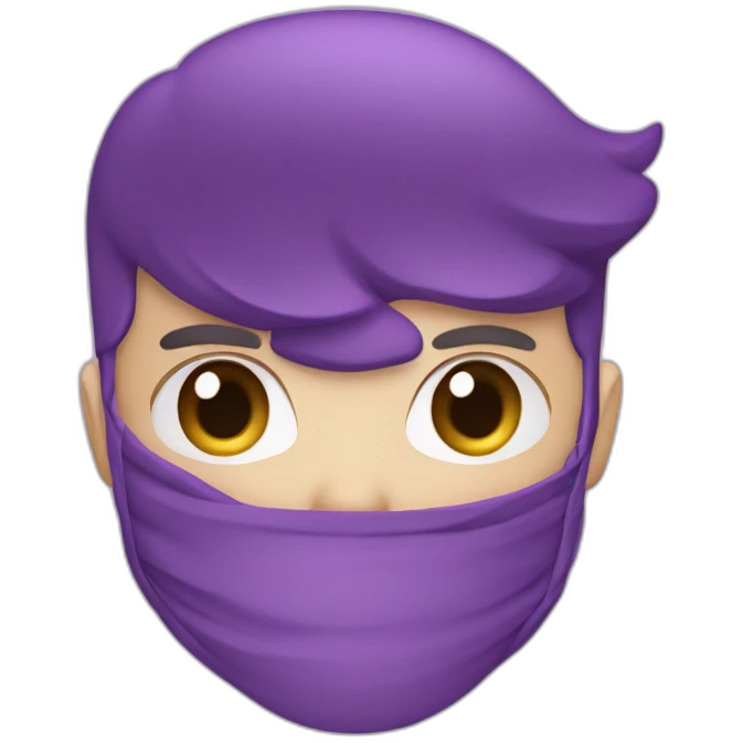lettre K couleur violet emoji