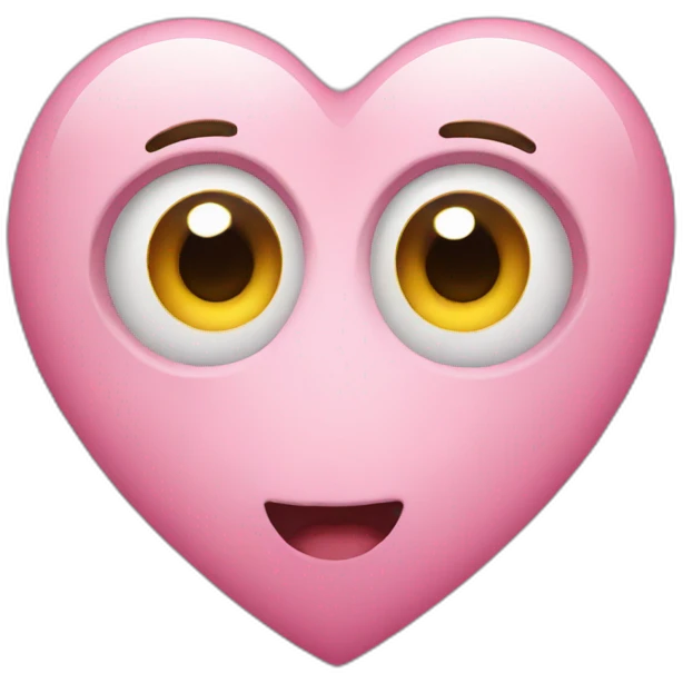 Heart eye emoji