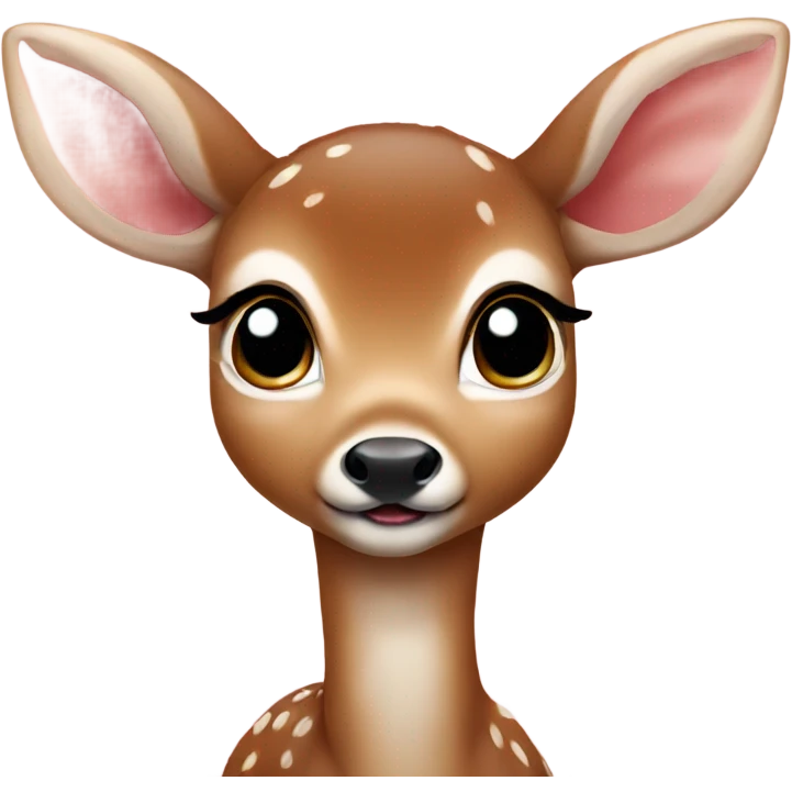 baby deer with rosey cheeks emoji